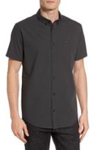 Men's Rvca That'll Do Microcheck Woven Shirt - Black