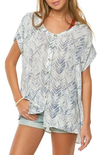 Women's O'neill Kori Print Top - White