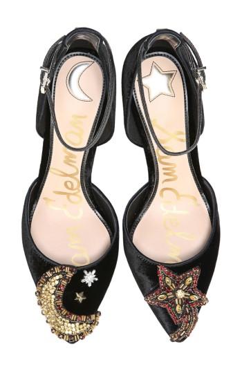 Women's Sam Edelman Tabby Embellished Pump .5 M - Black