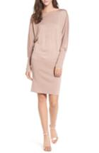 Women's Leith Shine Dolman Sleeve Sweater Dress, Size - Pink