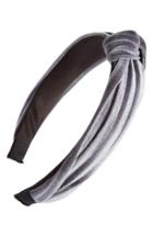 Cara Velvet Knot Headband, Size - Grey