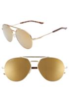 Women's Smith Westgate 60mm Chromapop(tm) Polarized Aviator Sunglasses - Matte Rose Gold/ Bronze