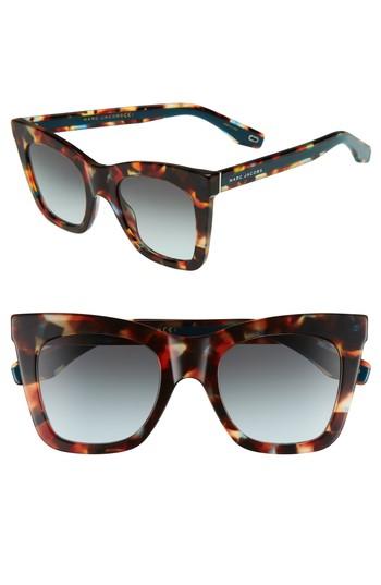 Women's Marc Jacobs 50mm Cat Eye Sunglasses - Havnturqu