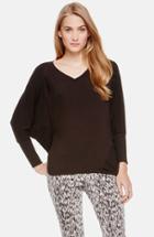 Women's Two By Vince Camuto 'saturday' Mixed Media V-neck Top