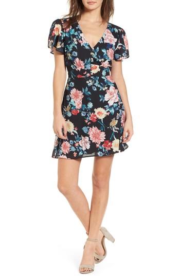 Women's Row A Button Front Minidress - Black