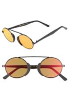 Men's L.g.r. Togo 48mm Sunglasses - Black Matte/ Red Mirror
