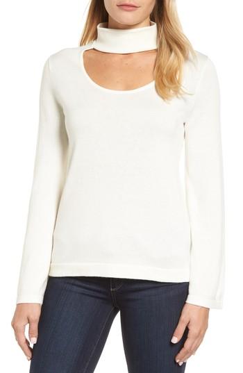 Women's Vince Camuto Bell Sleeve Choker Neck Sweater