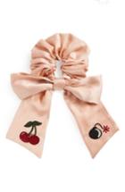 New Friends Colony Cherry Bomb Bow Scrunchie, Size - Pink