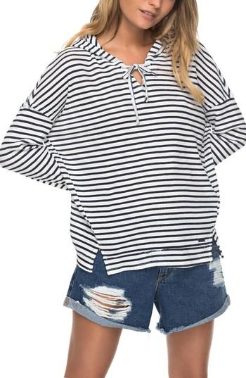 Women's Roxy Wanted And Wild Thermal Hooded Top - White
