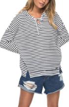 Women's Roxy Wanted And Wild Thermal Hooded Top - White