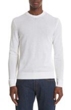 Men's Moncler Cashmere Crewneck Sweater - White