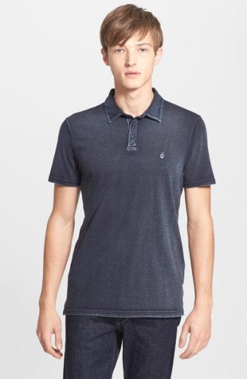 Men's John Varvatos Star Usa Slim Fit Cotton Polo - Blue