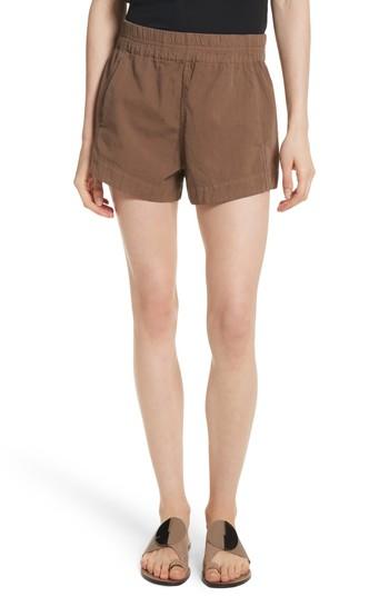 Women's Apiece Apart Denys Runner Shorts - Brown
