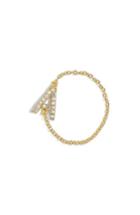 Women's Baublebar Nome Everyday Fine Crystal Initial Chain Ring