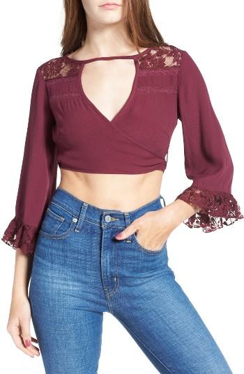 Women's Somedays Lovin Kiss The Sun Crop Wrap Top
