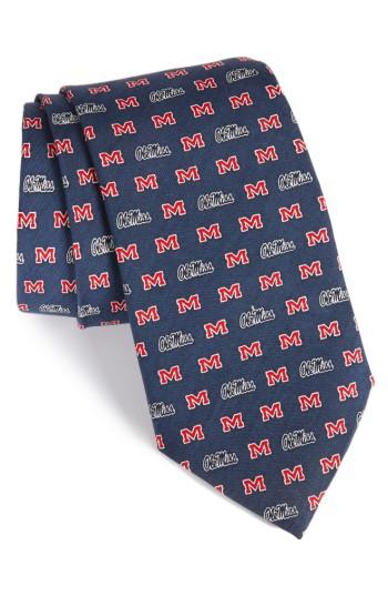 Men's Vineyard Vines Ole Miss Silk Tie, Size - Blue