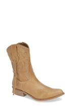 Women's Coconuts By Matisse Nash Perforated Cowgirl Boot .5 M - Beige