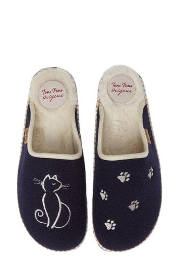 Women's Toni Pons Mysen Faux Fur Lined Espadrille Slipper .5-6us / 36eu - Blue