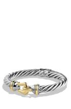 Women's David Yurman 'buckle' Cable Bracelet With Gold