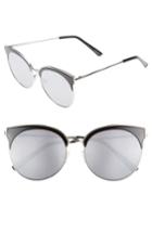 Women's Quay Australia Mia Bella 56mm Sunglasses - Black/ Silver
