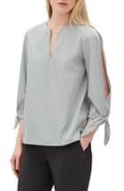 Women's Lafayette 148 New York Khloe Split Sleeve Blouse - Green
