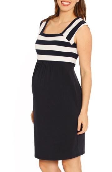 Women's Angel Maternity Drawstring Maternity Dress