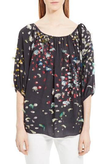 Women's Chloe Firework Silk Fil Coupe Top