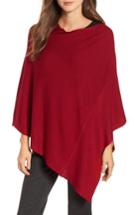 Women's Eileen Fisher Bateau Neck Poncho, Size - Red