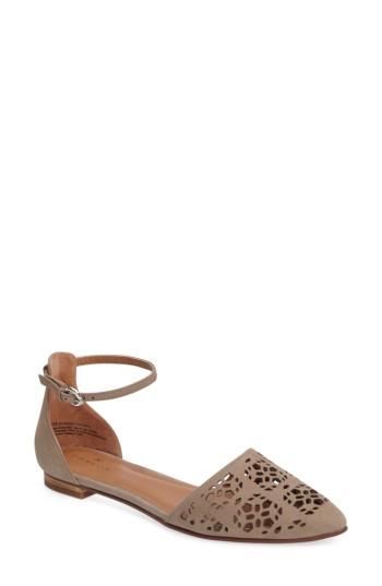 Women's Caslon Ariah Perforated Flat .5 M - Grey