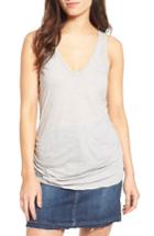 Women's James Perse Skinny Ruched Cotton Tank