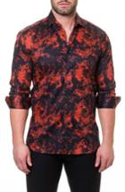 Men's Maceoo Luxor Fire Slim Fit Sport Shirt (m) - Black