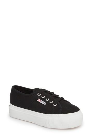Women's Superga 'acot Linea' Sneaker .5us / 39.5eu - Black