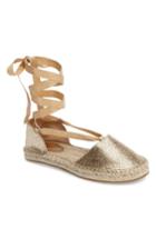 Women's Topshop Wrap D'orsay Espadrille .5us / 35eu - Black