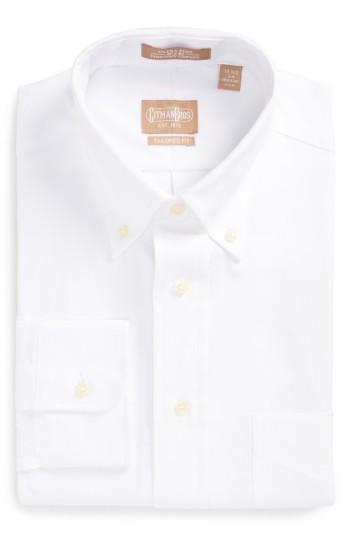Men's Gitman Tailored Fit Solid Dress Shirt .5 - 35 - White