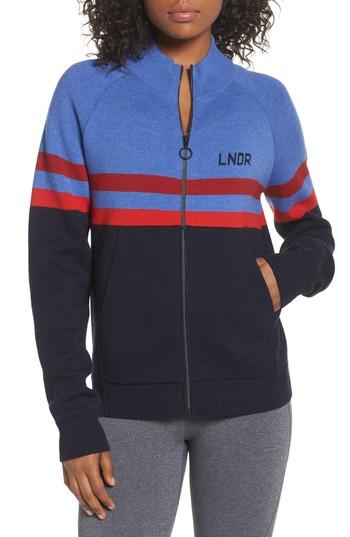 Women's Lndr Merino Wool Zip Jacket - Blue
