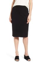 Women's Eileen Fisher Tencel Blend Knit Pencil Skirt, Size - Black