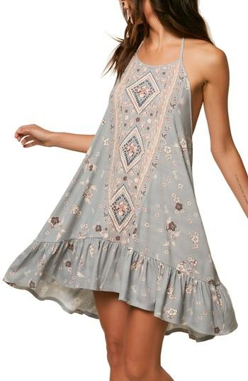 Women's O'neill Sonoma Print Halter Dress - Grey