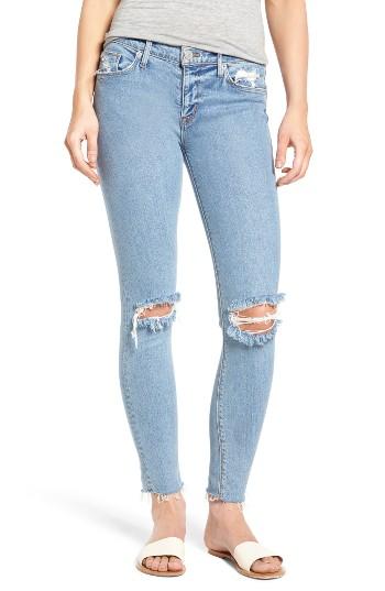 Women's Hudson Jeans Nico Raw Hem Ankle Super Skinny Jeans - Blue