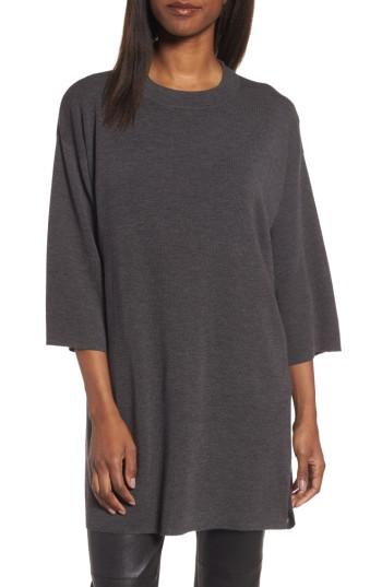 Women's Eileen Fisher Merino Wool Tunic - Brown