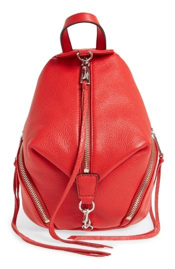 Rebecca Minkoff Mini Julian Nubuck Leather Convertible Backpack - White