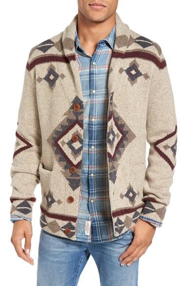 Men's Lucky Brand Fireside Shawl Collar Cardigan
