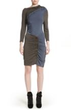 Women's Atlein Gathered Jersey Jacquard Dress Us / 34 Fr - Blue