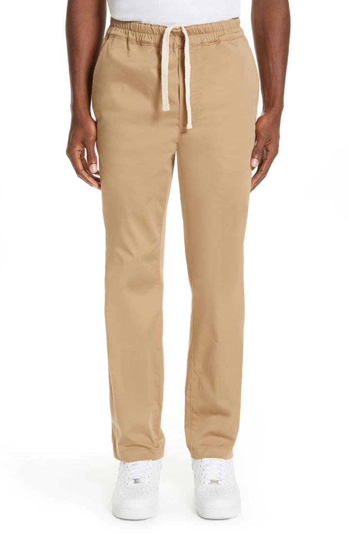 Men's Acne Studios Satin Trousers Eu - Beige