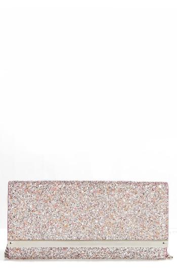 Jimmy Choo Milla Speckled Glitter Wallet On A Chain -