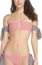 Women's Solid & Striped The Mackenzie Off The Shoulder Bikini Top - Red