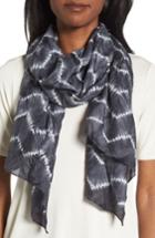 Women's Eileen Fisher 'tempo' Silk Scarf, Size - Green