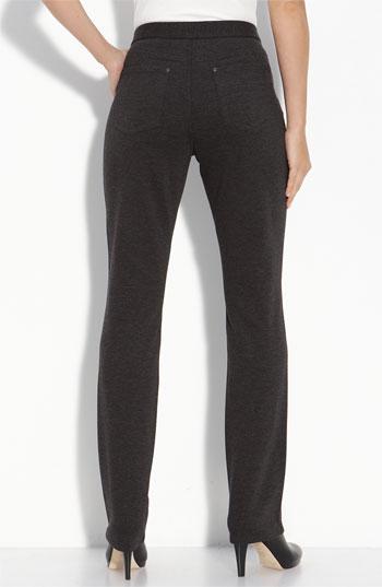 Nydj 'samantha' Stretch Ponte Knit Pants Womens Heather Grey Size 10 10