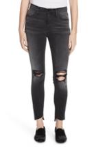 Women's Frame Le High Skinny Ripped Ankle Jeans - Grey