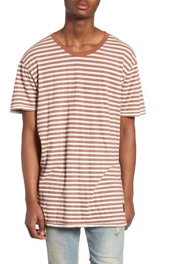 Men's The People Vs. 1cm Stripe T-shirt - Orange