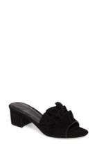 Women's Joie Mai Ruffle Slide Sandal .5us / 37.5eu - Black